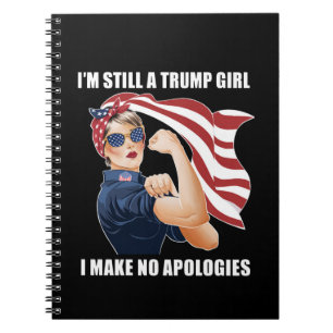Caderno Espiral Ainda Sou Uma Rapariga Trump Não Peço Desculpas Tr