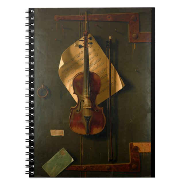 Caderno Espiral Ainda vida com violino (Frente)