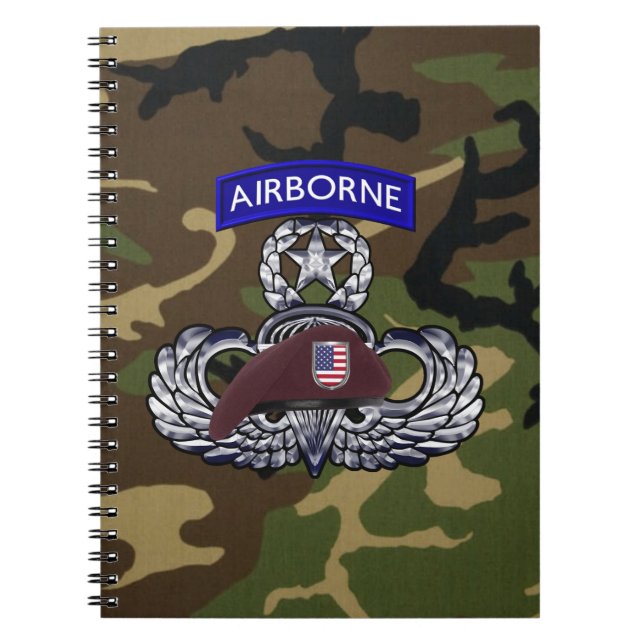 Caderno Espiral Airborne Paratrooper (Frente)