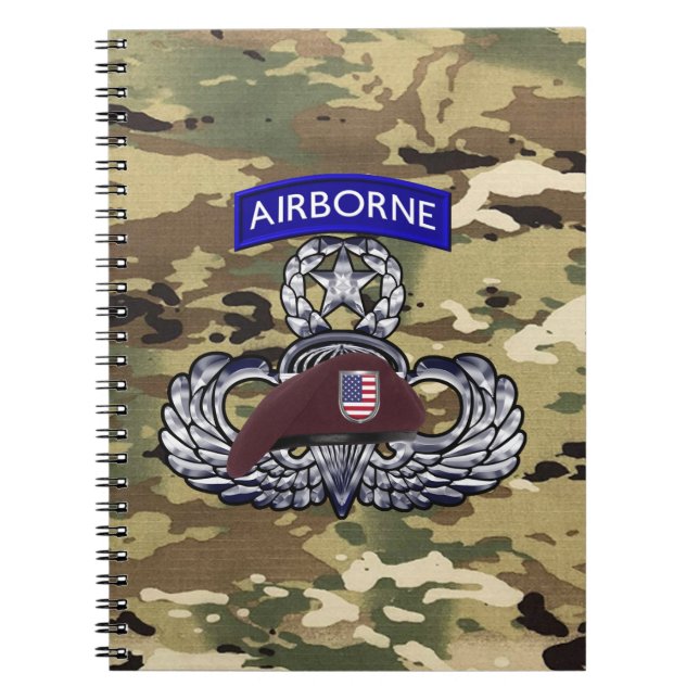 Caderno Espiral Airborne Paratrooper  (Frente)