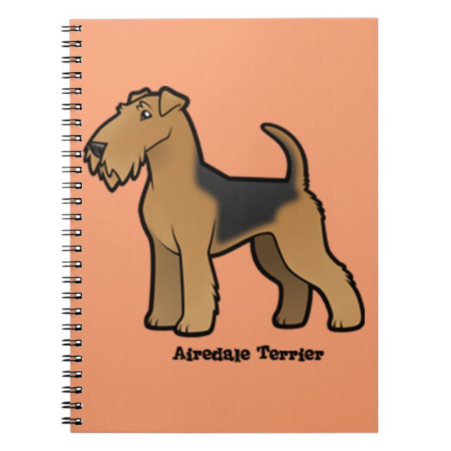 Caderno Espiral airedale terrier (Frente)