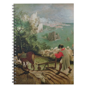 Caderno Espiral Ajardine com a queda de Ícaro, c.1555