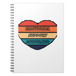 Caderno Espiral Ajuda Emocional Coworker Engraçado