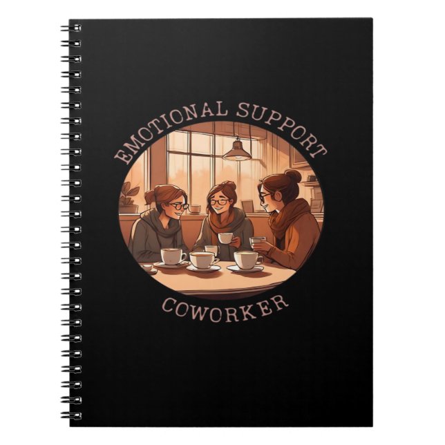 Caderno Espiral Ajuda Emocional - Coworker Motivation Office Compa (Frente)