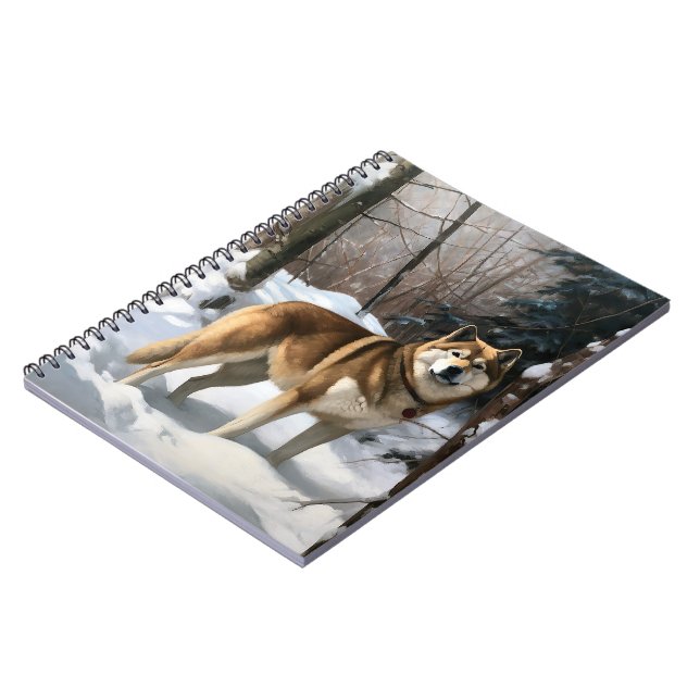 Caderno Espiral Akita Deixe Nevar Natal (Left Side)