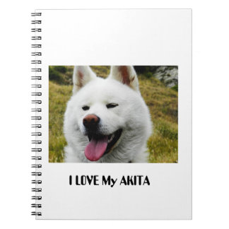 Caderno Espiral Akita Love