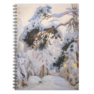 Caderno Espiral Akseli Gallen-Kallela - Floresta no inverno
