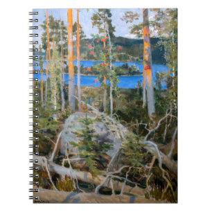 Caderno Espiral Akseli Gallen-Kallela - Lago na Natureza Selvagem