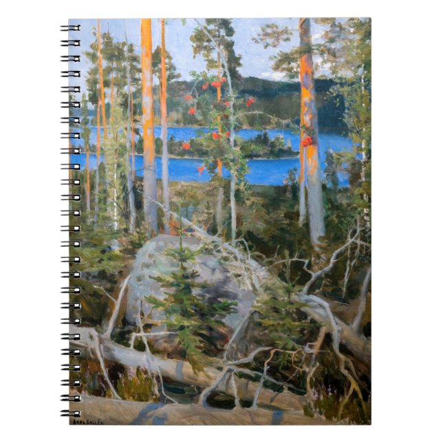 Caderno Espiral Akseli Gallen-Kallela - Lago na Natureza Selvagem (Frente)