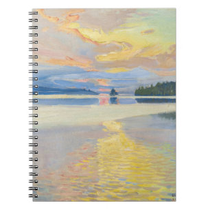 Caderno Espiral Akseli Gallen-Kallela - Sunset sobre o lago Ruoves