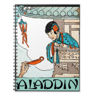 Caderno Espiral Aladdin Lanterna Mágica Chinesa Vintage