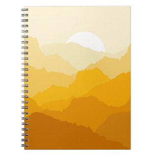 Caderno Espiral Alarme amarelo e laranja