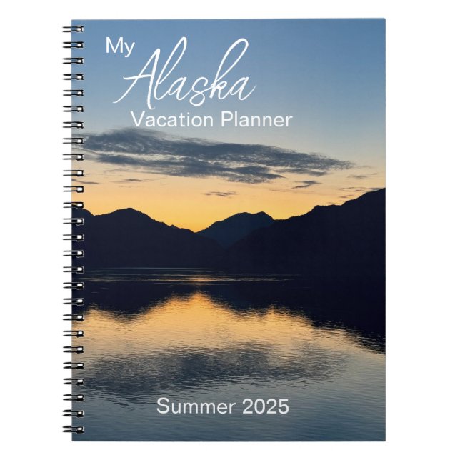 Caderno Espiral Alasca - Terra do Sol Midnight (Frente)
