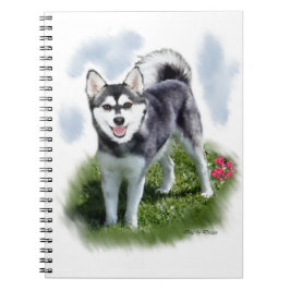 Caderno Espiral Alaskan Klee Kai Art