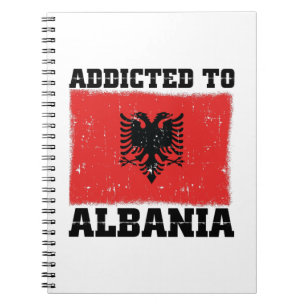 Caderno Espiral Albânia Sayings   Ideias de presentes de férias 