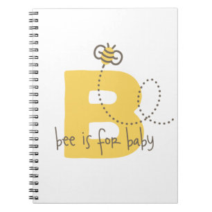 Caderno Espiral Álbum de fotografias ou Diário do bebê da abelh