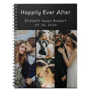 Caderno Espiral Álbum de Fotos de Casamento com Roteiro de Amor El