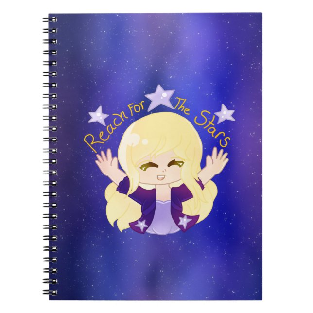 Caderno Espiral Alcance O Notebook Stars (Frente)