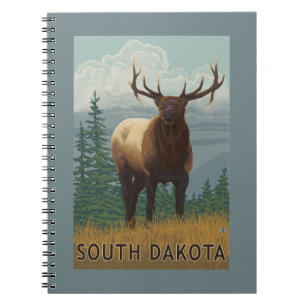 Caderno Espiral Alces SceneSouth Dakota