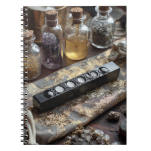 Caderno Espiral Alchemy Moon Fases do Notebook Apothecary