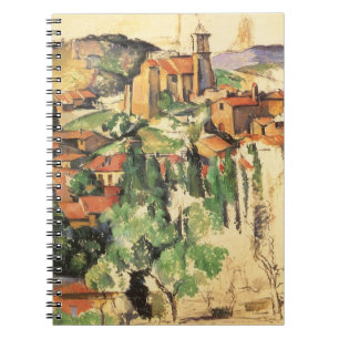 Caderno Espiral Aldeia de Gardanne por Paul Cezanne, Vintage Art