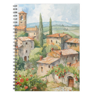 Caderno Espiral Aldeia Italiana Antiga