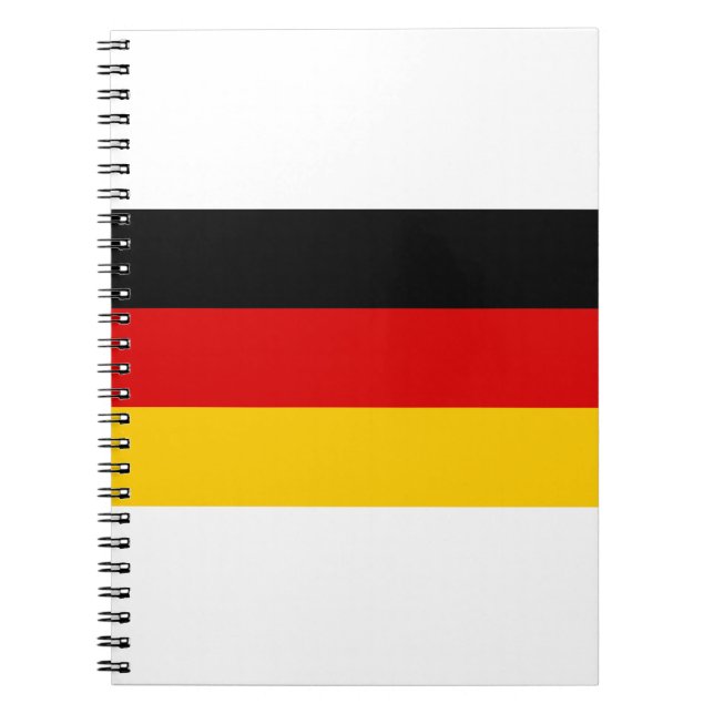 Caderno Espiral Alemanha - Bandeira da Alemanha (Frente)
