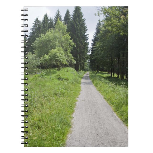 Caderno Espiral Alemanha, Thuringia, trajeto na floresta (Frente)