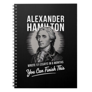 Caderno Espiral Alexander Hamilton Escreveu 51 Ensaios Em 6 Meses