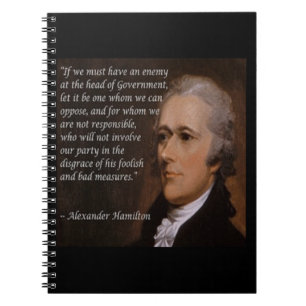 Caderno Espiral Alexander Hamilton "Líder Inimigo" Presente