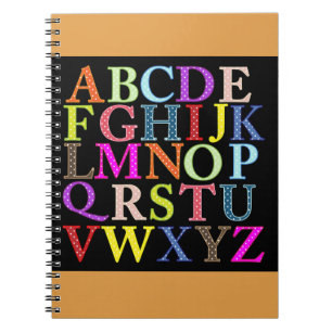 Caderno Espiral Alfabeto