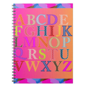 Caderno Espiral Alfabeto