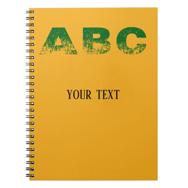 Caderno Espiral alfabeto ABC (Frente)