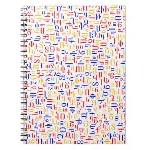 Caderno Espiral alfabeto armênio