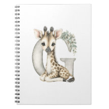 Alfabeto de adoráveis animais bebês em aquarela Gi