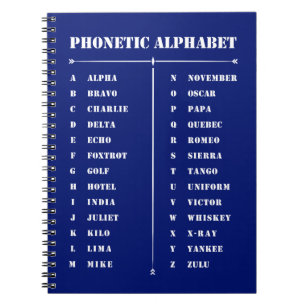 Caderno Espiral Alfabeto Fonético