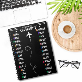 Caderno Espiral Alfabeto Fonético e Avião da NATO, Aviação Legal