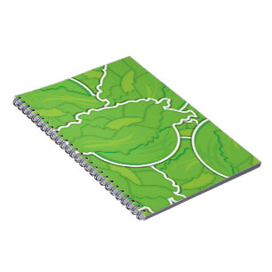 Caderno Espiral Alface funfa