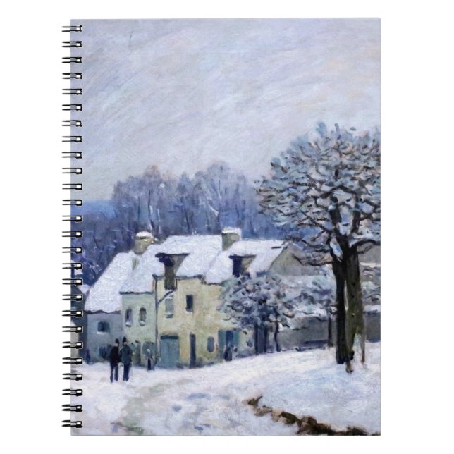 Caderno Espiral Alfred Sisley - Coloque Chenil em Marly, Efeito da (Frente)