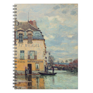 Caderno Espiral Alfred Sisley - Inundação em Port-Marly 1872