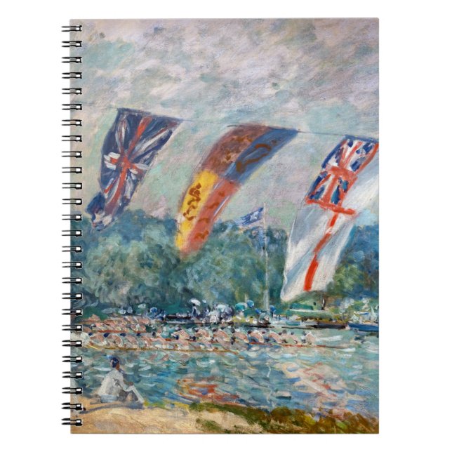 Caderno Espiral Alfred Sisley - Regatta em Molesey (Frente)