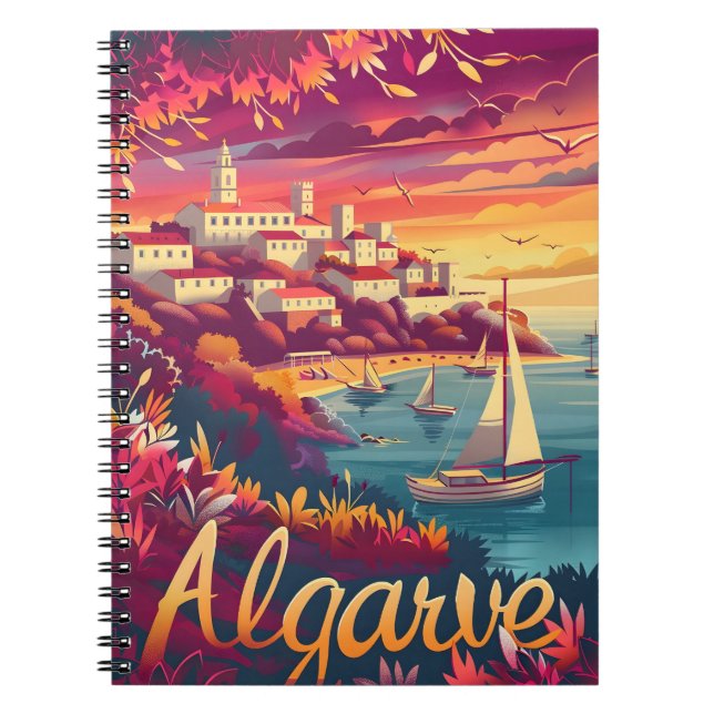 Caderno Espiral Algarve Sunset (Frente)
