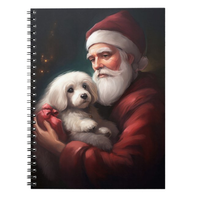Caderno Espiral Algodão De Tulear Com Natal (Frente)