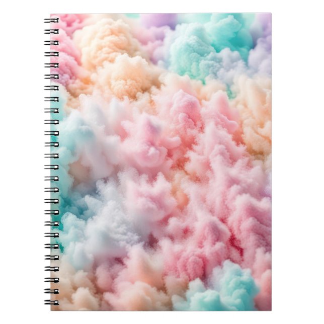 Caderno Espiral Algodão doce Fluff (Frente)
