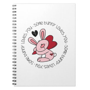 Caderno Espiral Algum coelho ama-o