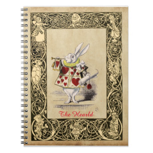 Caderno Espiral Alice - Coelho Branco - O Herald 1865