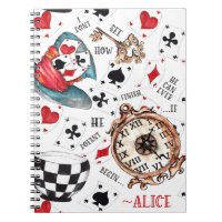 Alice no mundo das maravilhas com citação