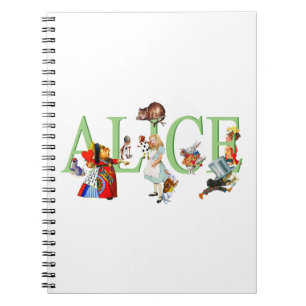 Caderno Espiral Alice no país das maravilhas e amigos
