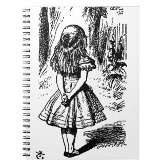Caderno Espiral Alice no país das maravilhas - ilustração original