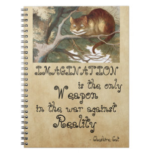 Caderno Espiral Alice no País das Maravilhas - IMAGINAÇÃO CAT 1865